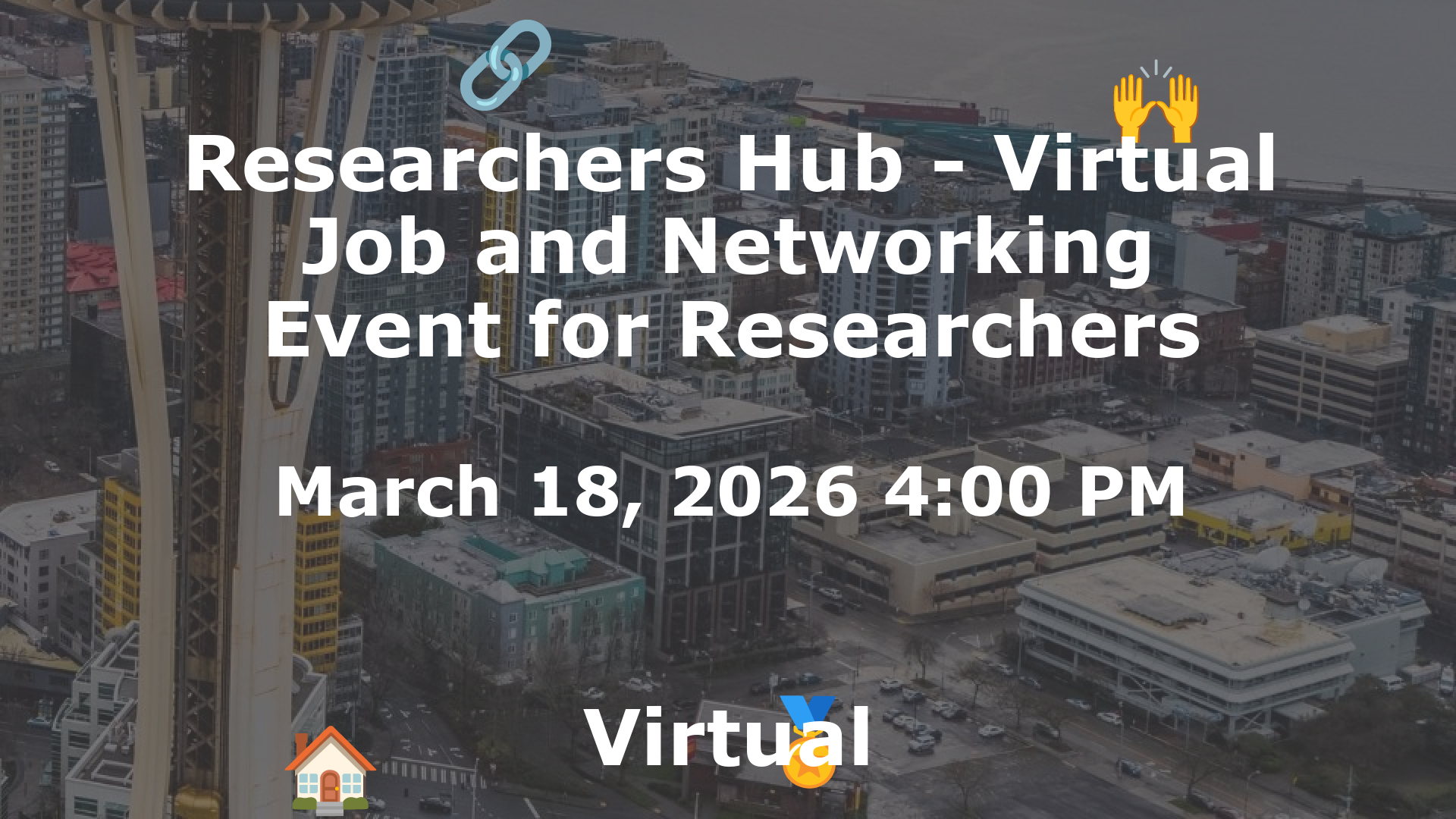 Researchers Hub - Virtual Job and Networking Event for Researchers event image